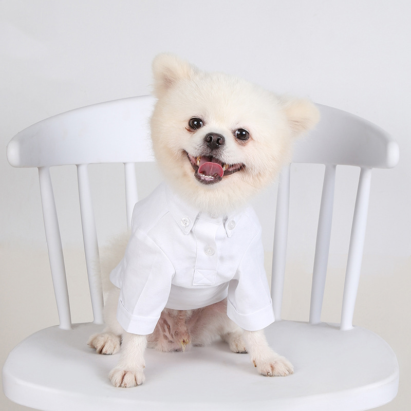 Summer Dog Clothing - Lente En Herfst Huisdier Bodemoverhemden Veelzijdige