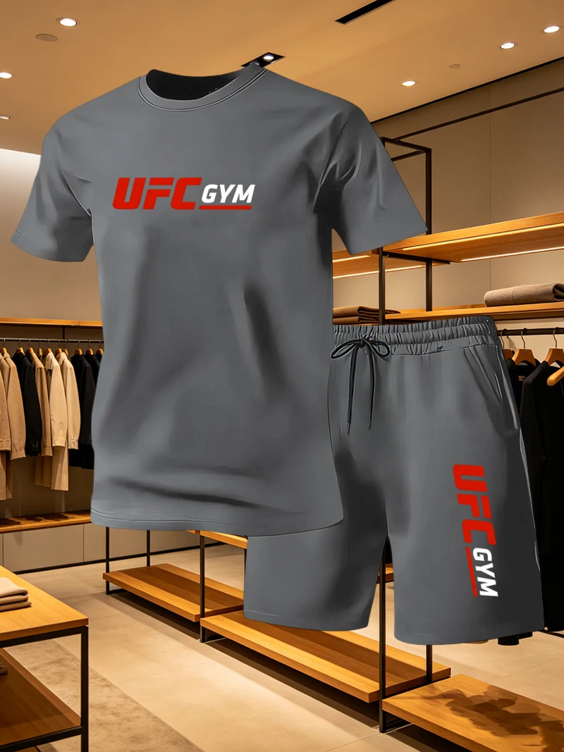 Summer Quotes - Herensportkleding T-shirt Shorts UFC Casual Set
