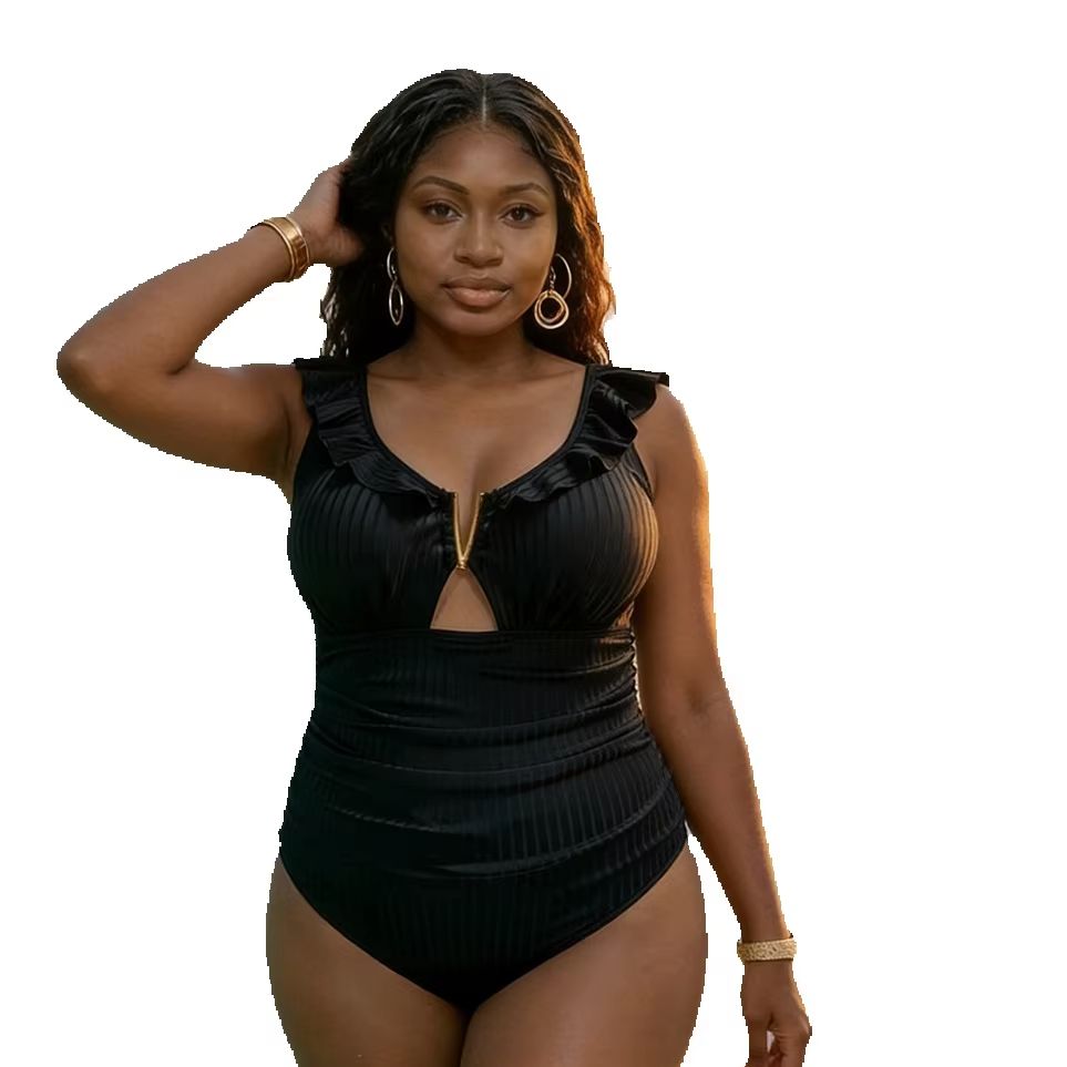 Swimsuit One Piece - Plus-size damesbadpak uit één stuk, met