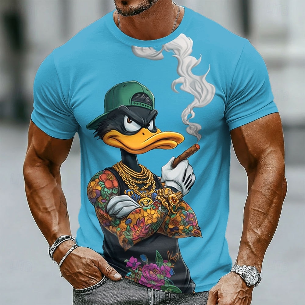 Crew Clothing Summer Jacket - Grappige 3D Grumpy Black Duck in