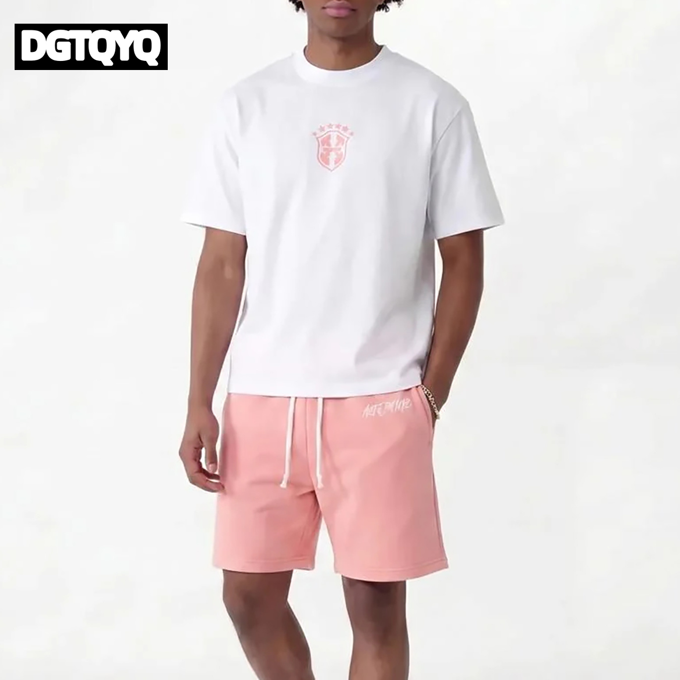 Summer Clothing For Petite Women - Zomerse nieuwe roze geborduurde casual shorts