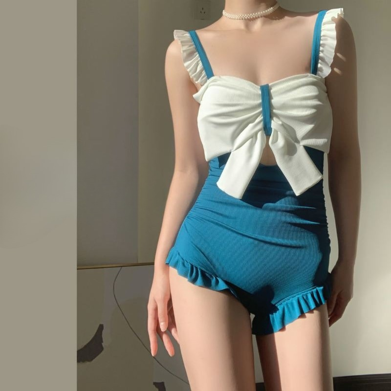 Swimsuit One Piece - Leuke badkleding met strikdetail, dames elegant