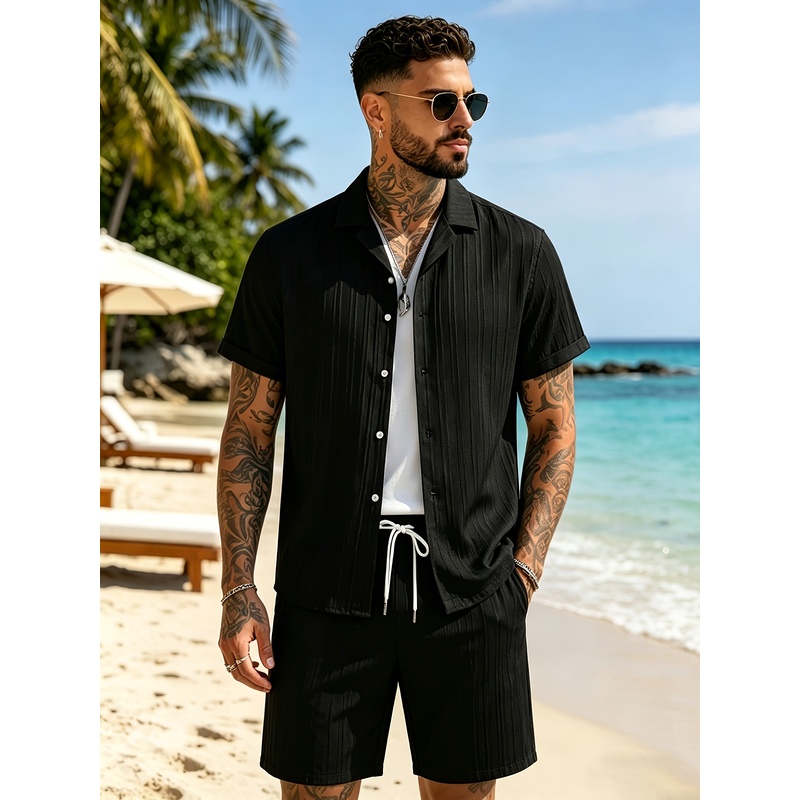 Summer Clothing Sets Men - 2 zomerse casual pakken voor heren,