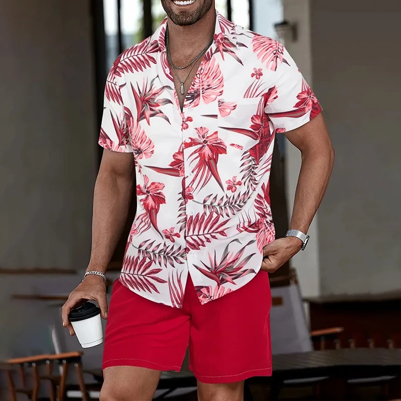 Beach Shirt Hawaiian - Hawaïaans overhemd met korte mouwen en