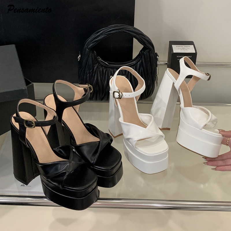 Summer Clothing Offers - Ster stijl Mode Dubbele Platform Wiggen