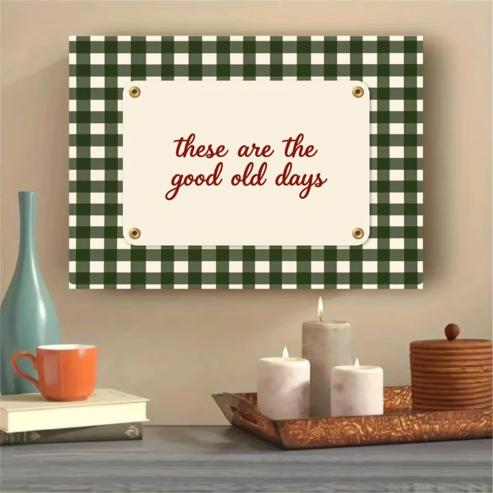 Summer Quotes - 1PC-Canvas poster zonder lijst Retro geruite