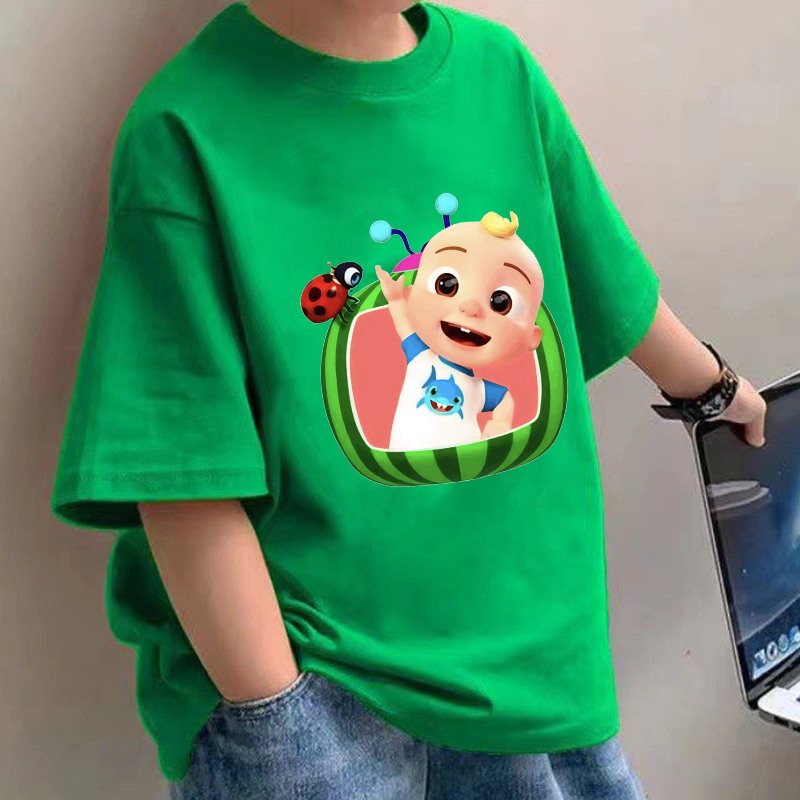 Summer Clothing Boys - Cocomelons Baby T-shirts Anime Katoen Korte
