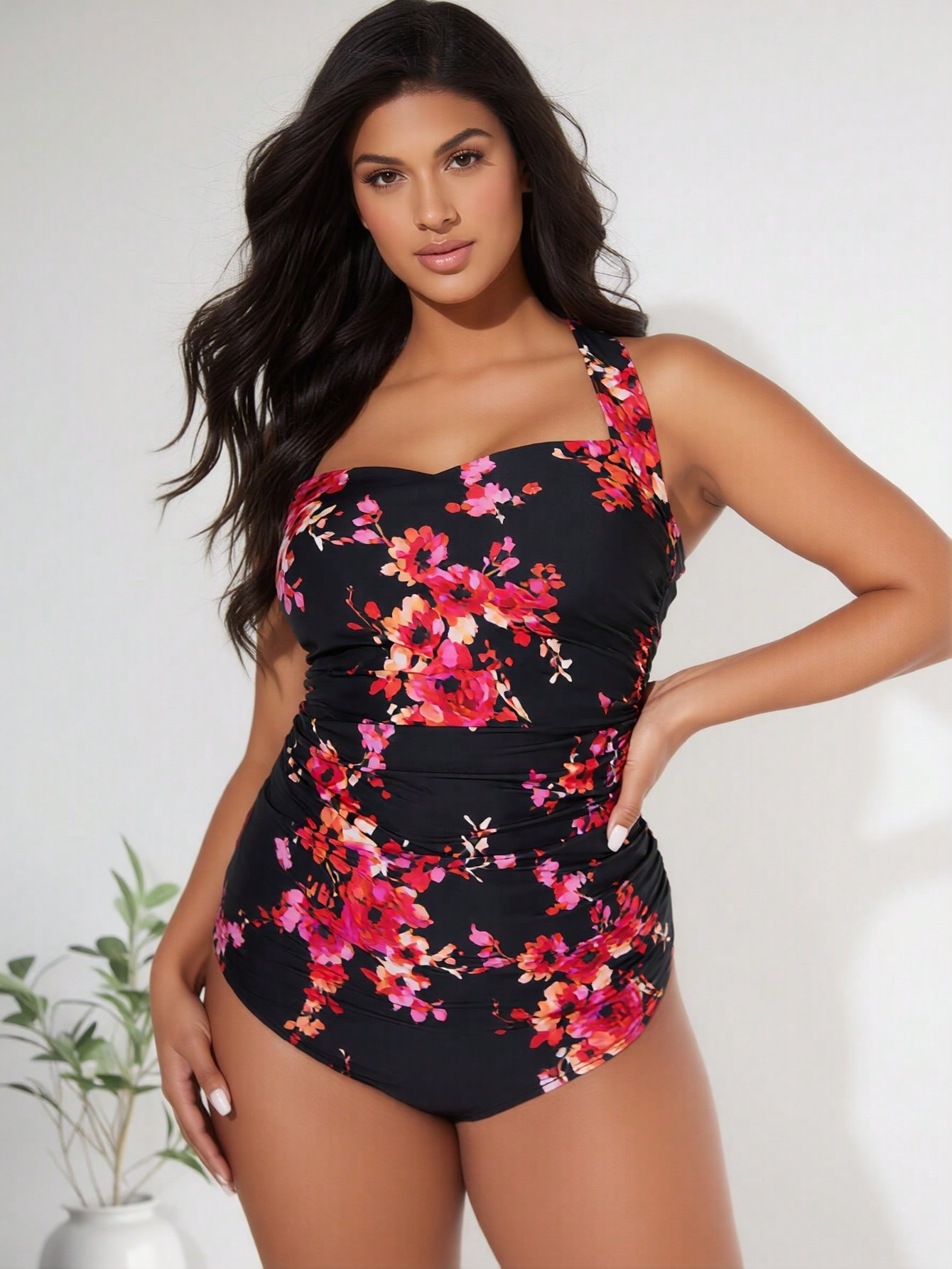 Swimsuit One Piece - 2026 Nieuwe Plus Size Zwarte &