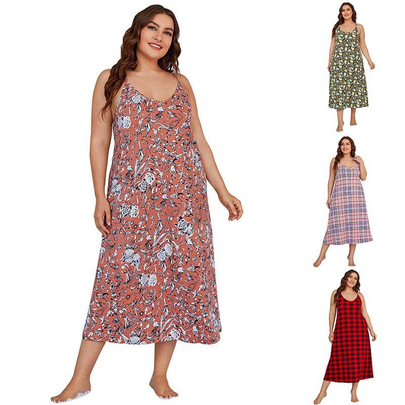 Summer Clothing Plus Size - Plus Size Slaapjurk Dames 200 Pond