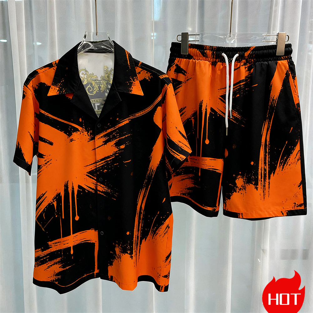Digitaal geprinte heren set mo - Summer Clothing Sets Men recensie en prijs