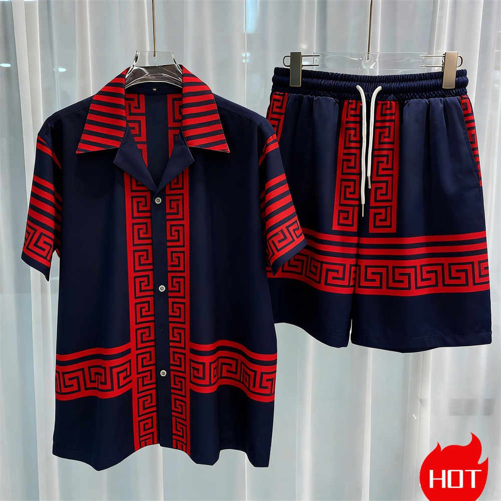 Digitaal geprinte heren set mo - Summer Clothing Sets Men recensie en prijs