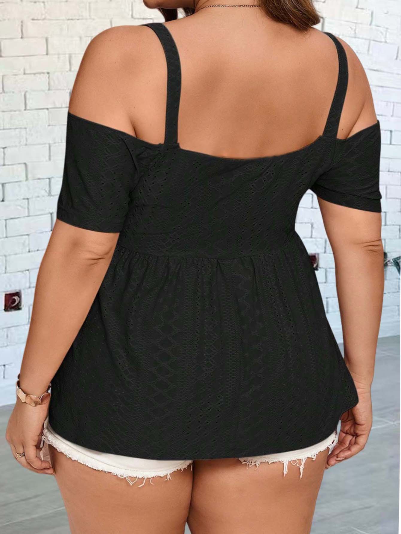 Elegant off-shoulder vest gesc - Summer Clothing Plus Size Women recensie en prijs