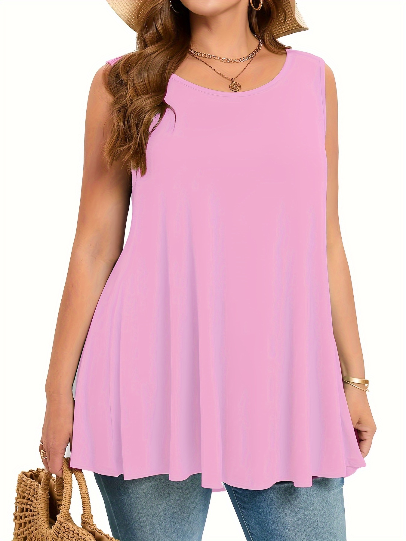 Grote maten eenvoudige effen t - Summer Clothing Plus Size Women recensie en prijs
