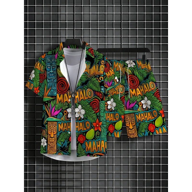 Hawaïaans overhemd en shorts s - Beach Shirt Hawaiian recensie en prijs