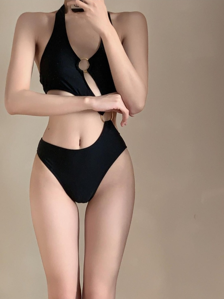 Zwart sexy zwempak met hoge ta - Swimsuit One Piece recensie en prijs