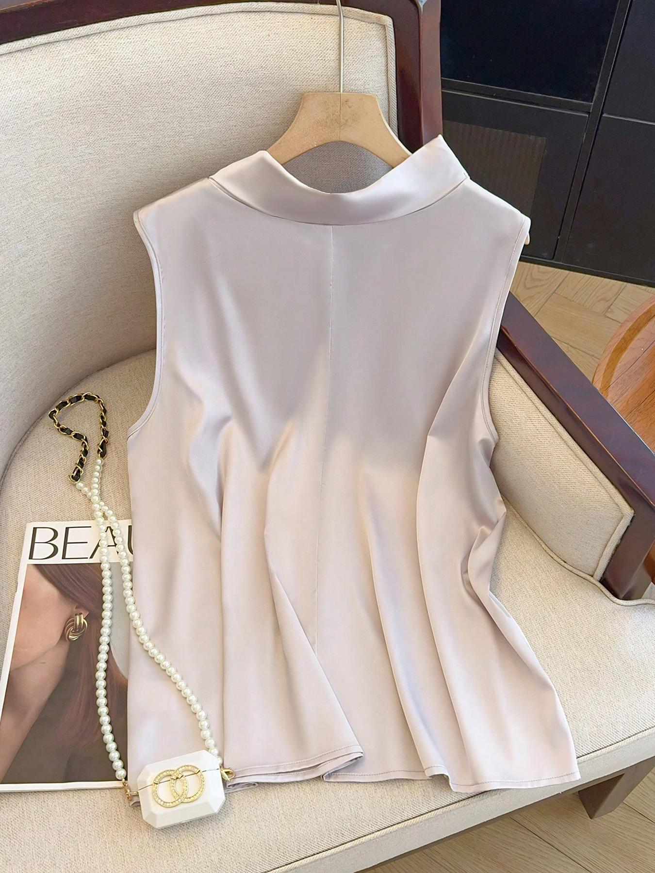 【Plus Size】 Effen top met stri - Summer Clothing Plus Size Women recensie en prijs