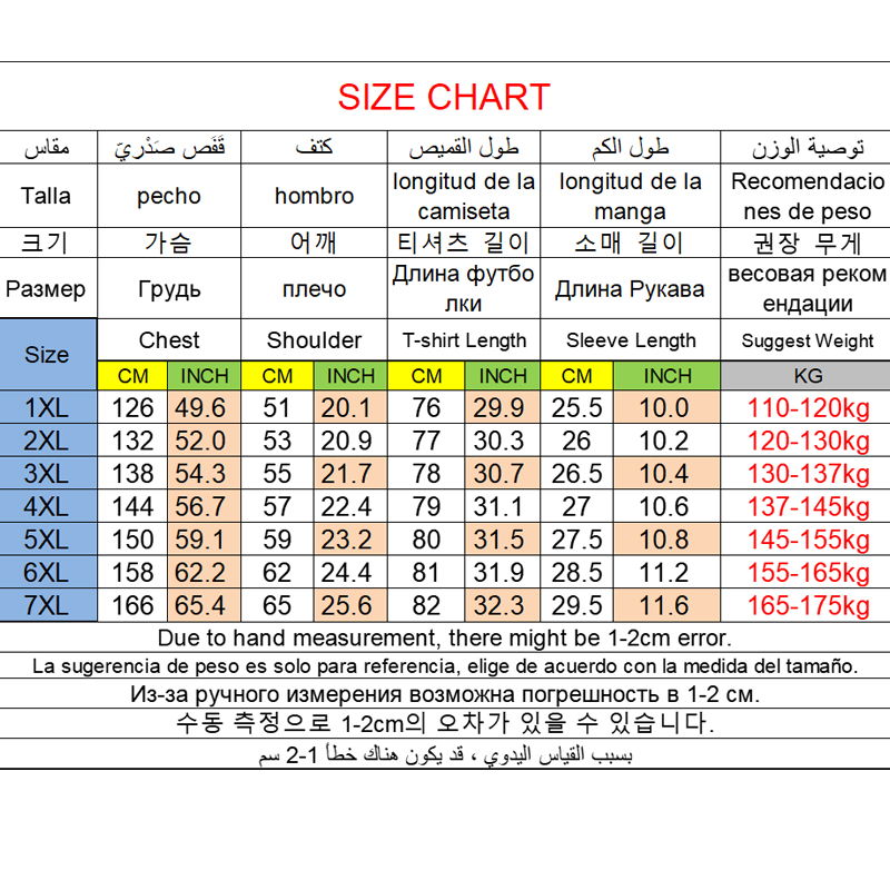 Heren Plus Size T-shirt 5XL 6X - Summer Clothing Plus Size recensie en prijs