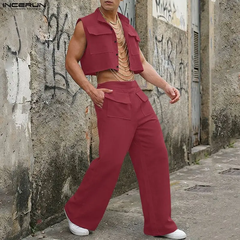 INCERUN Mannen Sets Solid Mouw - Summer Clothing Sets Men recensie en prijs