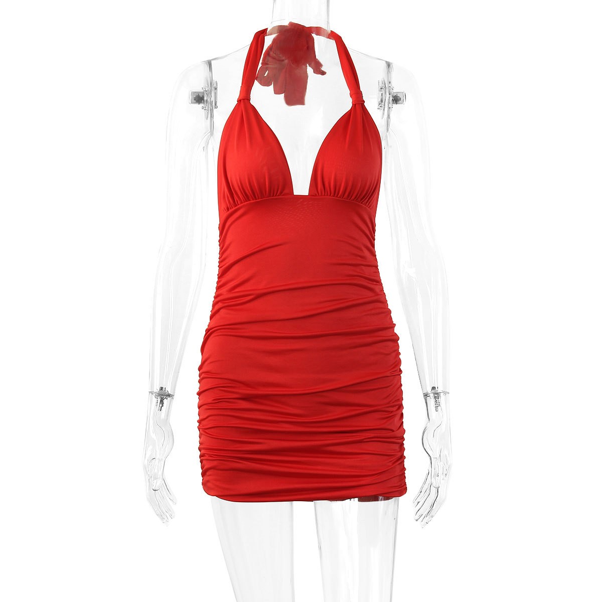 Zomerjurk voor dames, diep V-h - Summer Clothing Fabric recensie en prijs