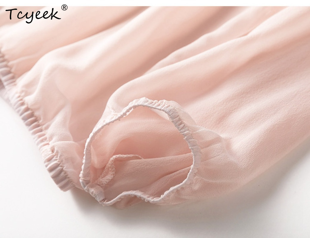 Tcyeek 100% Echte Moerbei Zijd - Summer Clothing Tops recensie en prijs