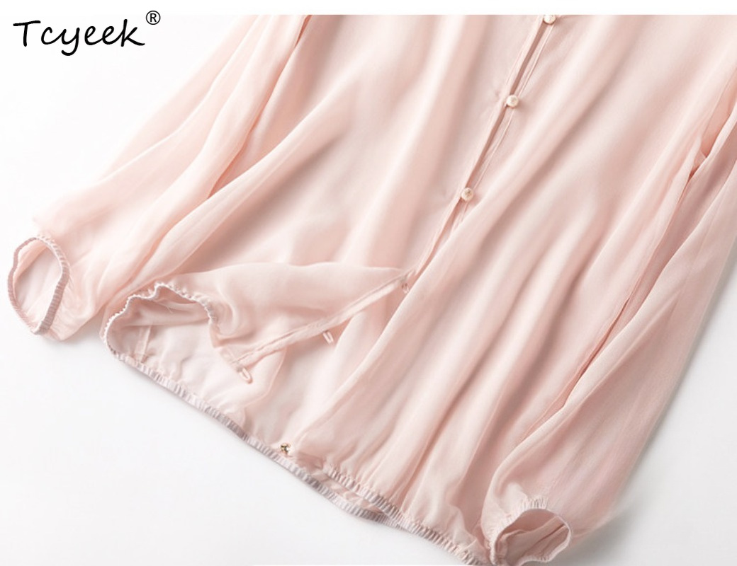 Tcyeek 100% Echte Moerbei Zijd - Summer Clothing Tops recensie en prijs