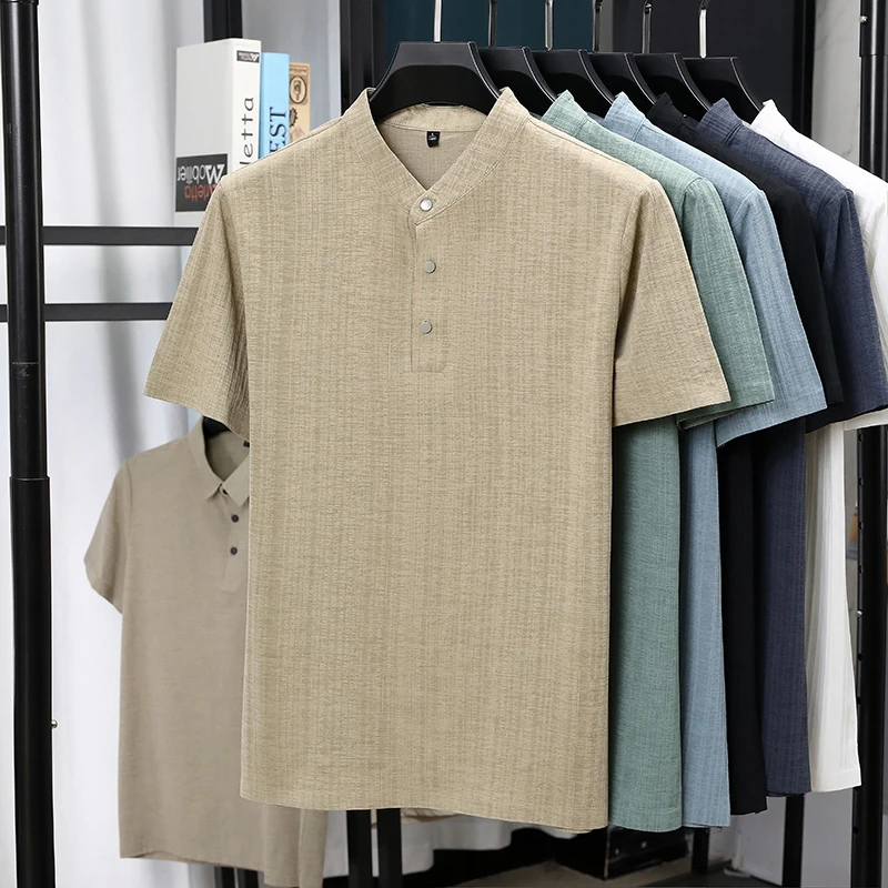 Heren overhemden met mandarijn - Summer Clothing Linen recensie en prijs