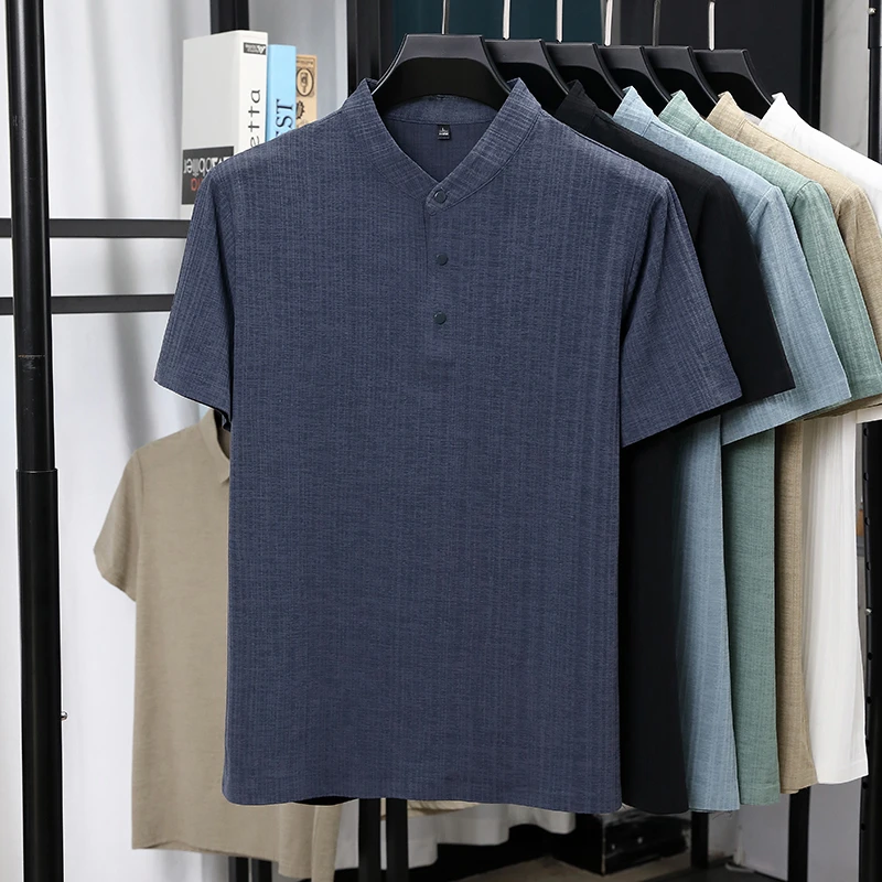 Heren overhemden met mandarijn - Summer Clothing Linen recensie en prijs