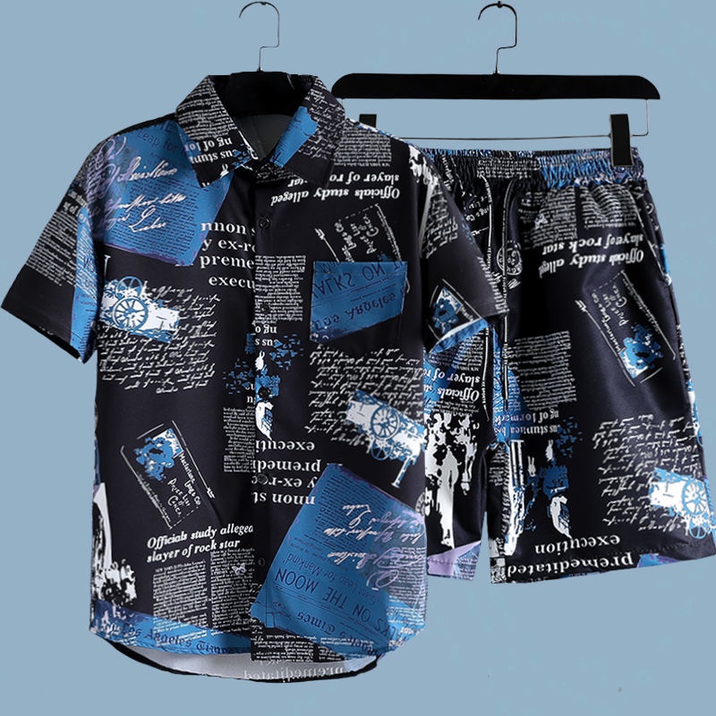 Heren 2-delige set met kranten - Beach Shirt Hawaiian recensie en prijs