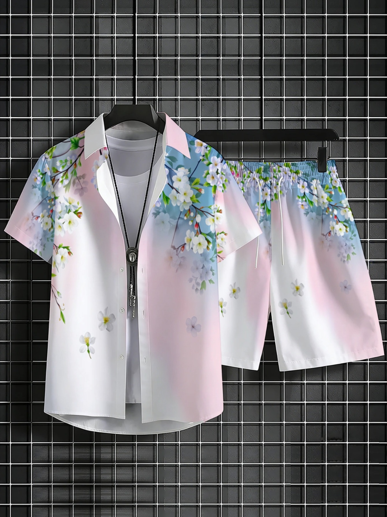 Heren Hawaiiaans 2-delig set m - Beach Shirt Hawaiian recensie en prijs