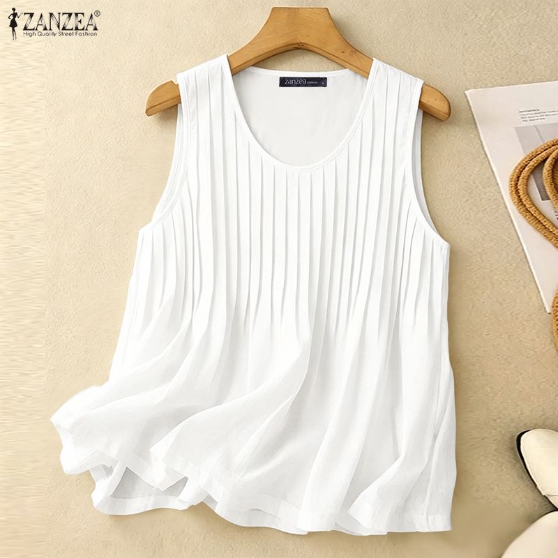 ZANZEA Vrouw Zomer Pintuck Tan - Summer Clothing Plus Size Women recensie en prijs