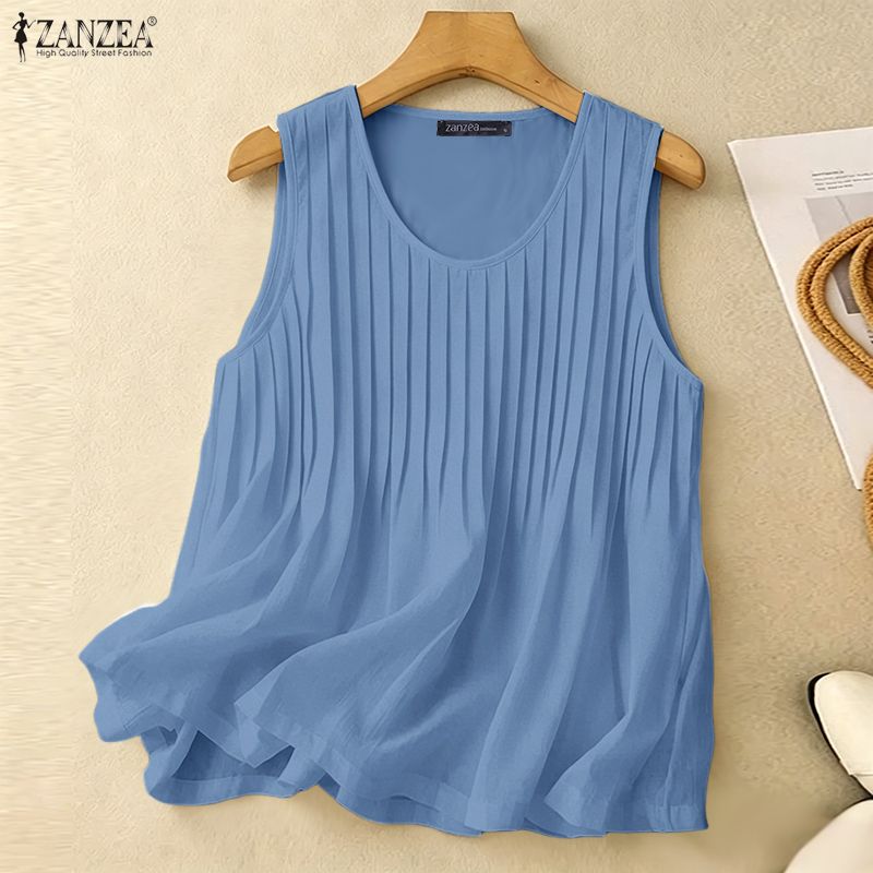 ZANZEA Vrouw Zomer Pintuck Tan - Summer Clothing Plus Size Women recensie en prijs