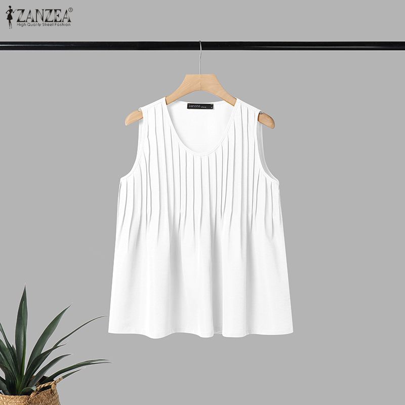 ZANZEA Vrouw Zomer Pintuck Tan - Summer Clothing Plus Size Women recensie en prijs