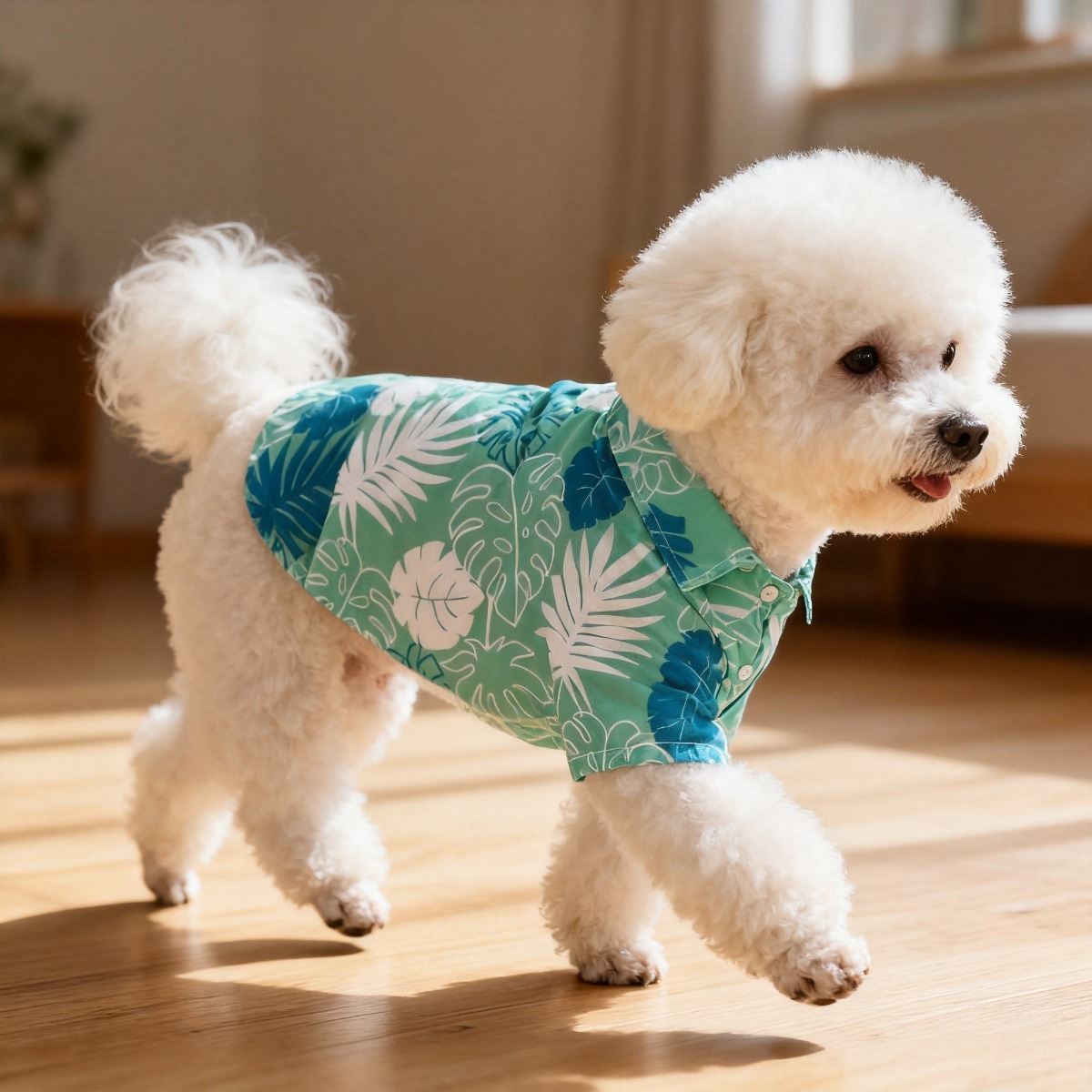 Cat Flower Shirt, lichtgewicht - Summer Dog Clothing recensie en prijs
