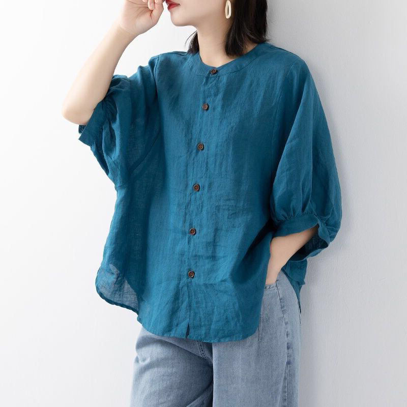 Overhemd van katoen en linnen  - Summer Clothing Linen recensie en prijs