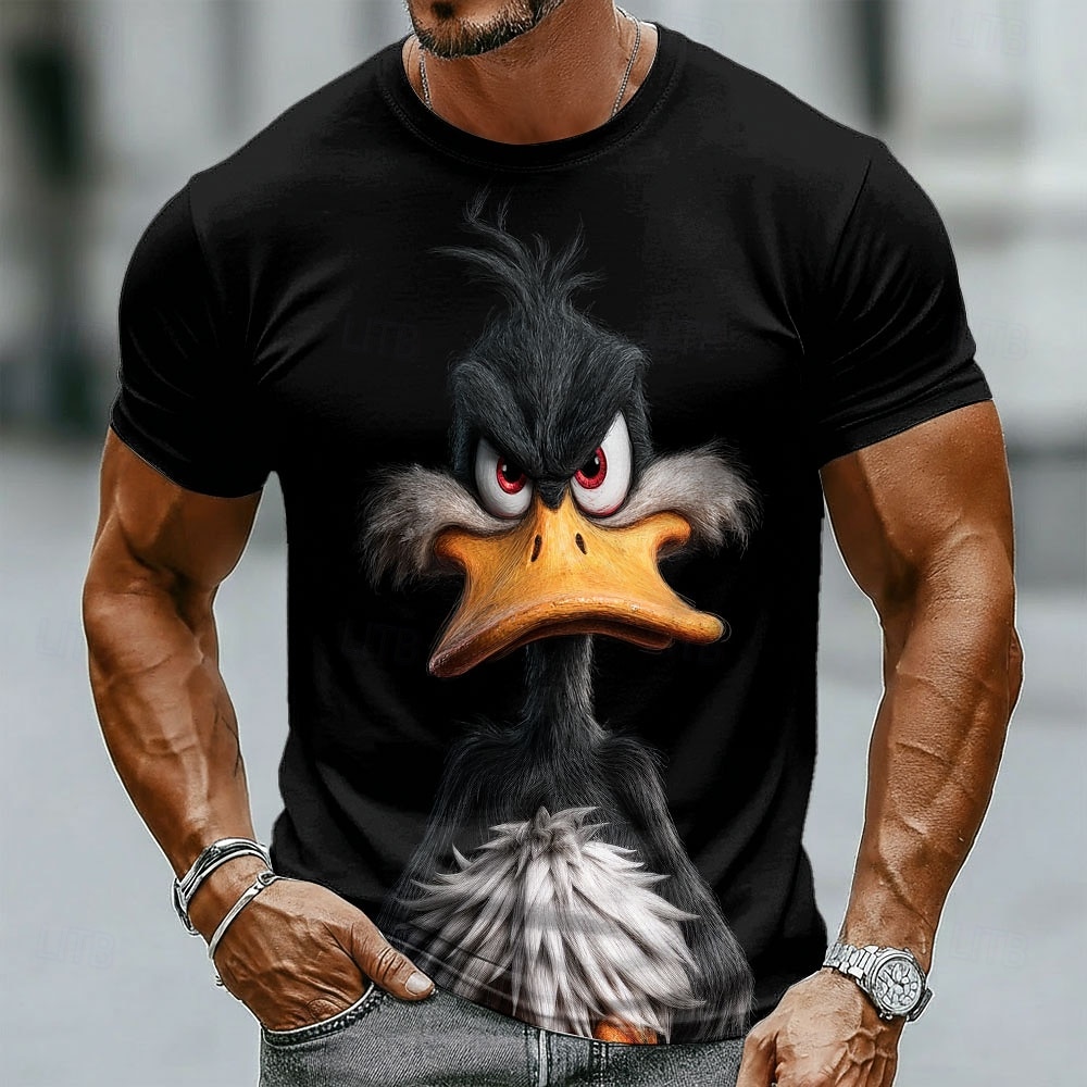 Grappige 3D Grumpy Black Duck  - Crew Clothing Summer Jacket recensie en prijs