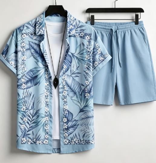 Hawaiiaanse plantenrand grafis - Beach Shirt Hawaiian recensie en prijs