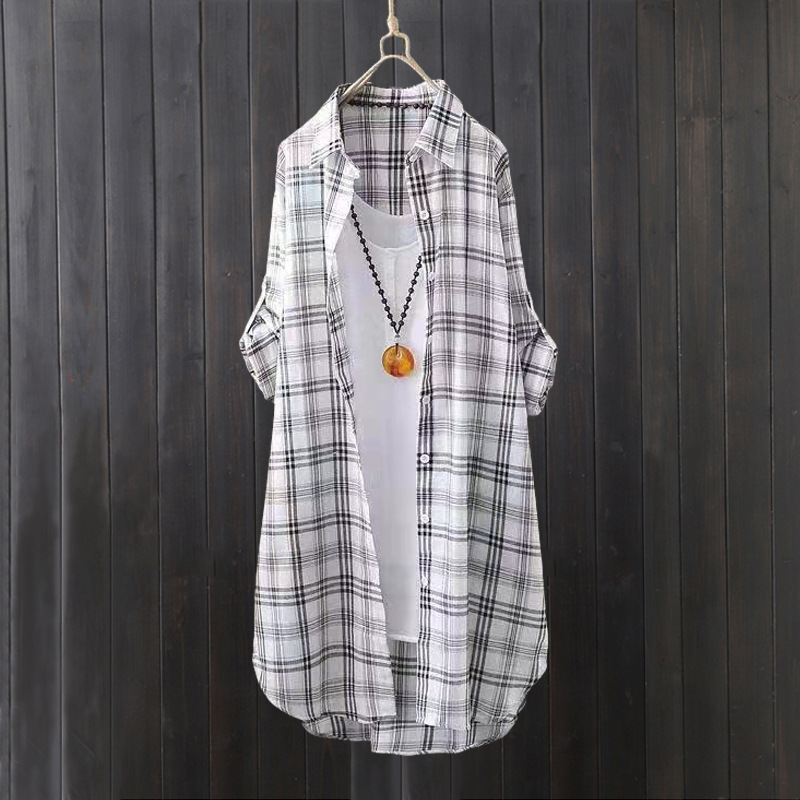 Geruit overhemd dames zomer la - Summer Clothing Linen recensie en prijs