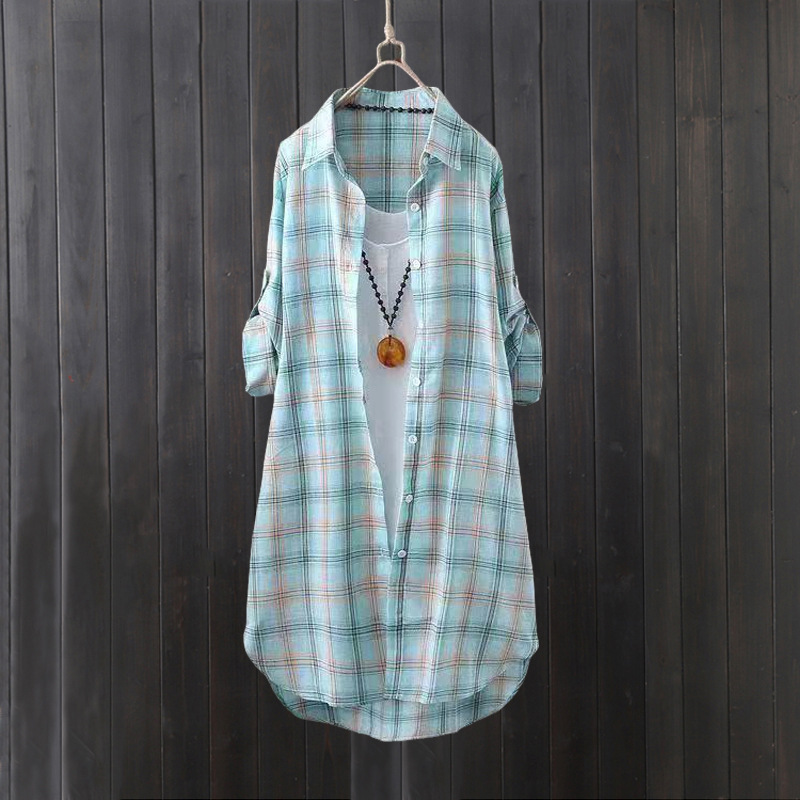 Geruit overhemd dames zomer la - Summer Clothing Linen recensie en prijs