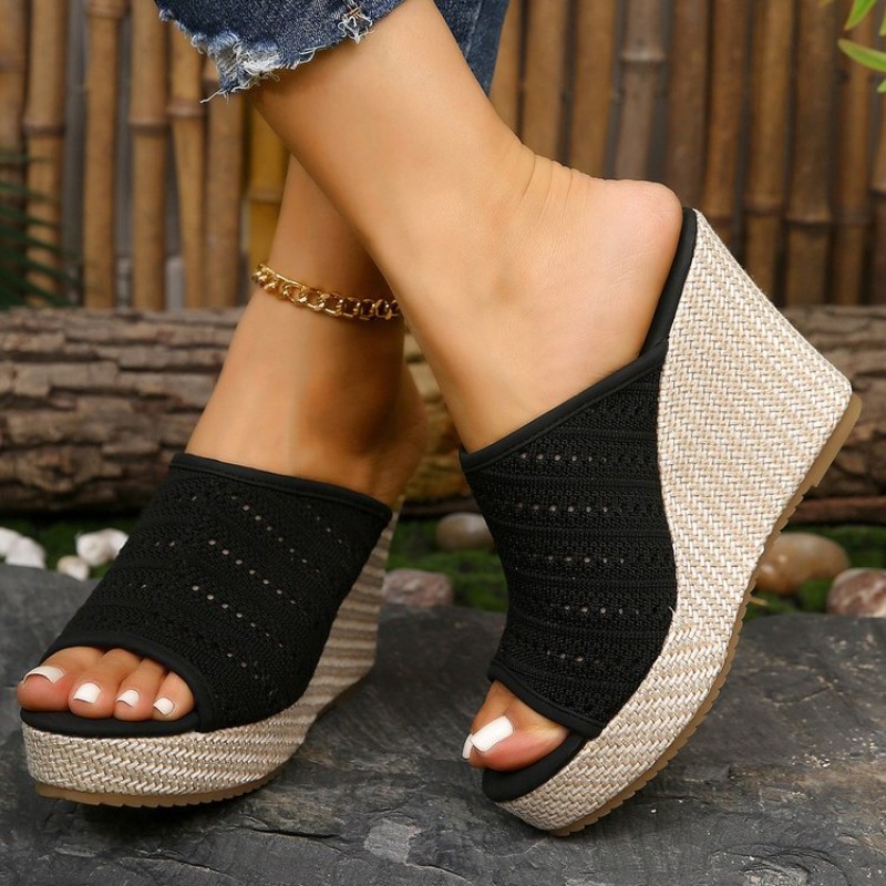 Damessandalen met sleehak Open - Summer Clothing Fabric recensie en prijs
