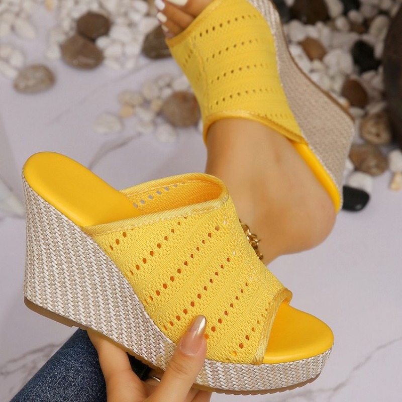Damessandalen met sleehak Open - Summer Clothing Fabric recensie en prijs