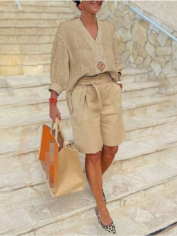 Vrouwen Pakken Elegante Stijl  - Summer Clothing Linen recensie en prijs