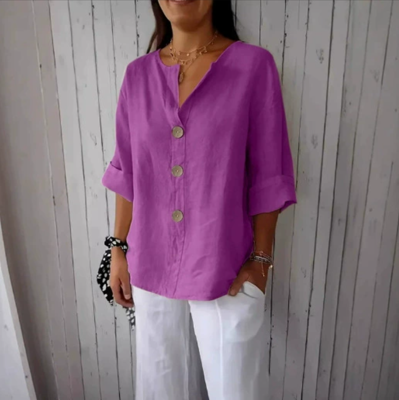 Plus size losse shirts & blous - Summer Clothing Linen recensie en prijs