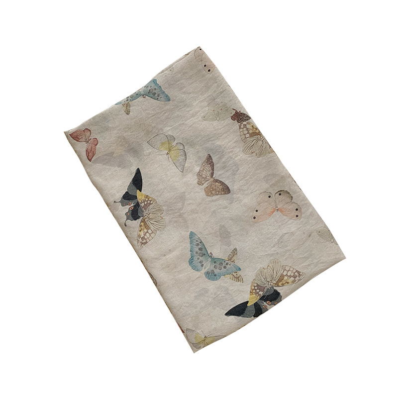 Vlinders print op beige roze s - Summer Clothing Fabric recensie en prijs