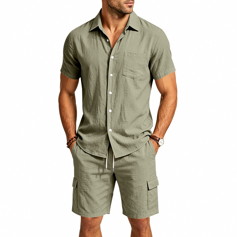 Heren zomer Amerikaans linnen  - Summer Clothing Sets Men recensie en prijs