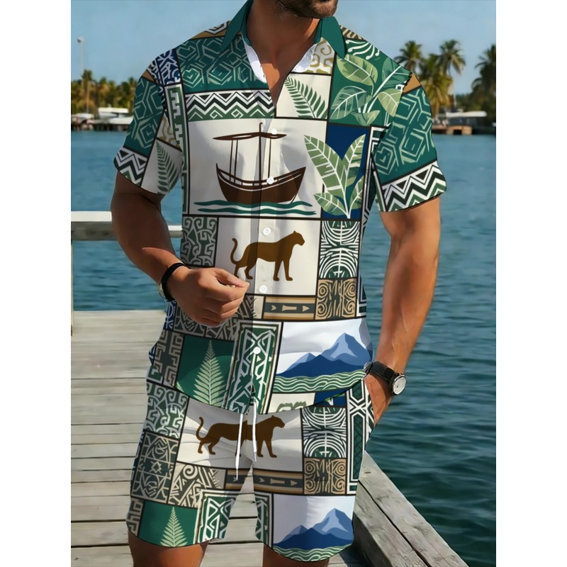 Casual tweedelige outfit voor  - Beach Shirt Hawaiian recensie en prijs