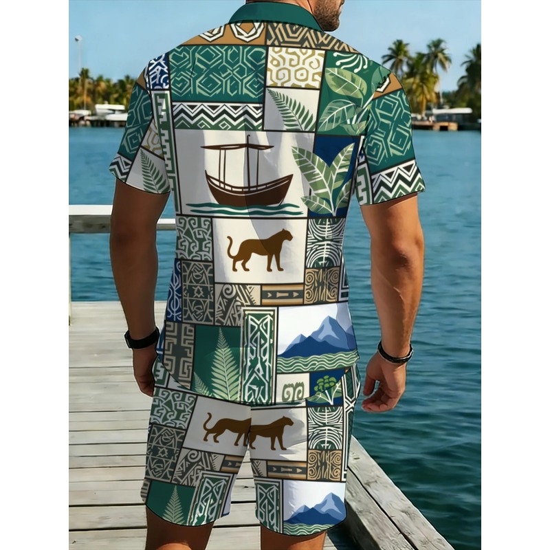 Casual tweedelige outfit voor  - Beach Shirt Hawaiian recensie en prijs