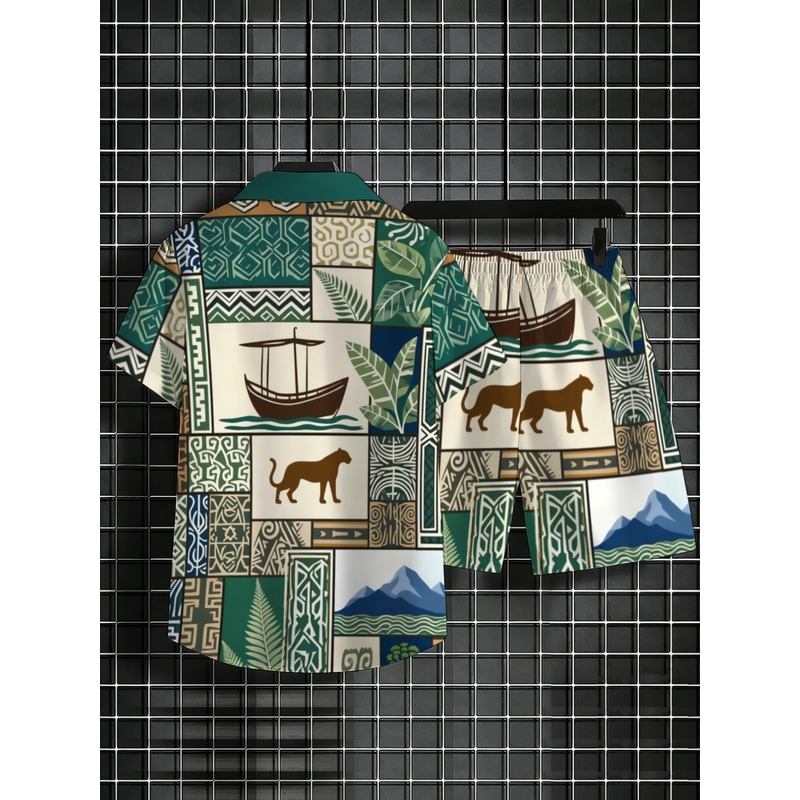 Casual tweedelige outfit voor  - Beach Shirt Hawaiian recensie en prijs